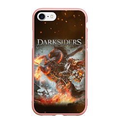 Чехол iPhone 7/8 матовый Darksiders Z, цвет: 3D-светло-розовый