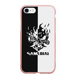 Чехол iPhone 7/8 матовый SAMURAI, цвет: 3D-светло-розовый