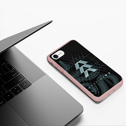 Чехол iPhone 7/8 матовый DESTINY, HUNTER, цвет: 3D-светло-розовый — фото 2