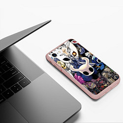 Чехол iPhone 7/8 матовый HOLLOW KNIGHT, цвет: 3D-светло-розовый — фото 2