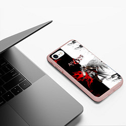 Чехол iPhone 7/8 матовый ASSASSINS CREED, цвет: 3D-светло-розовый — фото 2