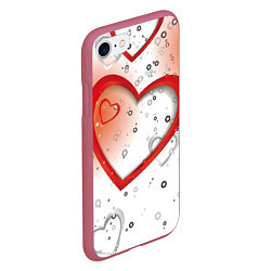 Чехол iPhone 7/8 матовый Клуб Романтики, цвет: 3D-малиновый — фото 2