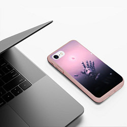 Чехол iPhone 7/8 матовый Стальной Алхимик, цвет: 3D-светло-розовый — фото 2