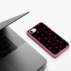 Чехол iPhone 7/8 матовый Красная Планета, цвет: 3D-малиновый — фото 2
