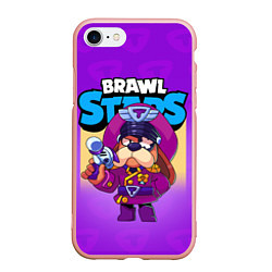 Чехол iPhone 7/8 матовый Генерал Гавс - Brawl Stars, цвет: 3D-светло-розовый