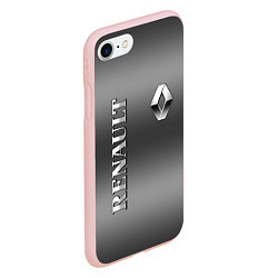 Чехол iPhone 7/8 матовый RENAULT, цвет: 3D-светло-розовый — фото 2