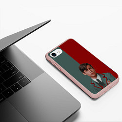 Чехол iPhone 7/8 матовый Академия Амбрелла, цвет: 3D-светло-розовый — фото 2