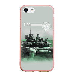 Чехол iPhone 7/8 матовый Т-90, цвет: 3D-светло-розовый