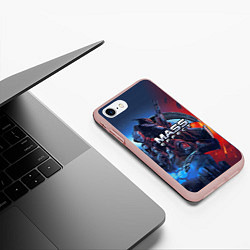 Чехол iPhone 7/8 матовый Mass EFFECT Legendary ed, цвет: 3D-светло-розовый — фото 2