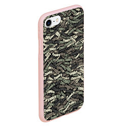 Чехол iPhone 7/8 матовый Камуфляж - Серёга, цвет: 3D-светло-розовый — фото 2