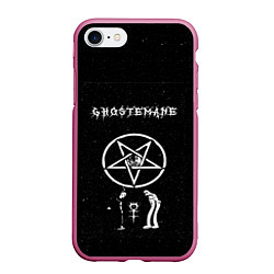 Чехол iPhone 7/8 матовый GHOSTEMANE, цвет: 3D-малиновый