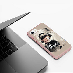 Чехол iPhone 7/8 матовый Girl Power, цвет: 3D-светло-розовый — фото 2