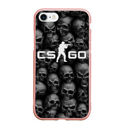 Чехол iPhone 7/8 матовый CS:GO Catacombs Катакомбы, цвет: 3D-светло-розовый