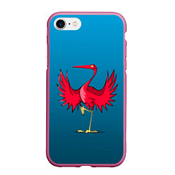 Чехол iPhone 7/8 матовый Красный журавль