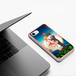 Чехол iPhone 7/8 матовый Обещанный Неверленд, цвет: 3D-светло-розовый — фото 2