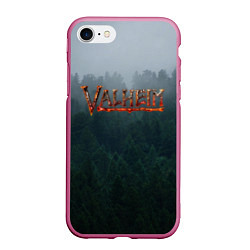 Чехол iPhone 7/8 матовый Valheim, цвет: 3D-малиновый