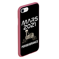 Чехол iPhone 7/8 матовый Perseverance, цвет: 3D-малиновый — фото 2