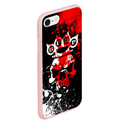 Чехол iPhone 7/8 матовый Five Finger Death Punch 8, цвет: 3D-светло-розовый — фото 2