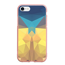 Чехол iPhone 7/8 матовый Абстрактная Геометрия, цвет: 3D-светло-розовый