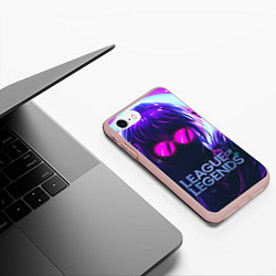 Чехол iPhone 7/8 матовый Evelynn LOL, цвет: 3D-светло-розовый — фото 2