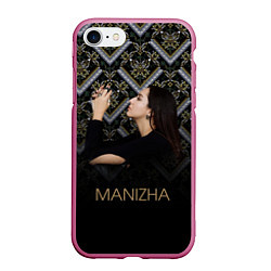 Чехол iPhone 7/8 матовый Манижа Manizha, цвет: 3D-малиновый