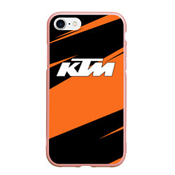 Чехол iPhone 7/8 матовый KTM КТМ, цвет: 3D-светло-розовый