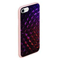Чехол iPhone 7/8 матовый Неоновая Текстура, цвет: 3D-светло-розовый — фото 2