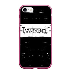Чехол iPhone 7/8 матовый Evanescence, цвет: 3D-малиновый