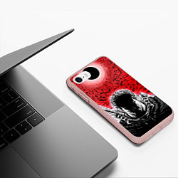 Чехол iPhone 7/8 матовый BERSERK БЕРСЕРК, цвет: 3D-светло-розовый — фото 2