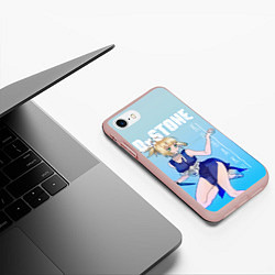 Чехол iPhone 7/8 матовый Kohaku, цвет: 3D-светло-розовый — фото 2