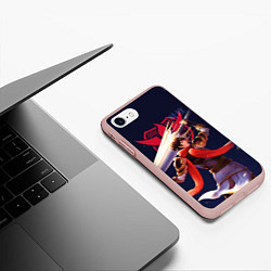 Чехол iPhone 7/8 матовый The Kings Avatar Ye Xiu, цвет: 3D-светло-розовый — фото 2