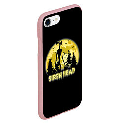 Чехол iPhone 7/8 матовый Siren Head Yellow Moon, цвет: 3D-баблгам — фото 2