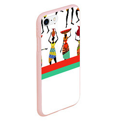 Чехол iPhone 7/8 матовый Девушки, цвет: 3D-светло-розовый — фото 2