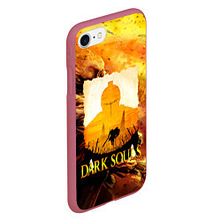 Чехол iPhone 7/8 матовый DARKSOULS SKULL&MAGIC, цвет: 3D-малиновый — фото 2