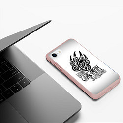 Чехол iPhone 7/8 матовый ПОМНИ СЛАВЯНИН СВОИ КОРНИ, цвет: 3D-светло-розовый — фото 2