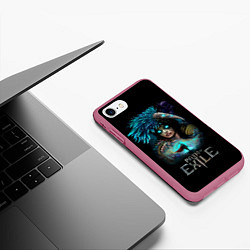 Чехол iPhone 7/8 матовый Path of Exile, цвет: 3D-малиновый — фото 2