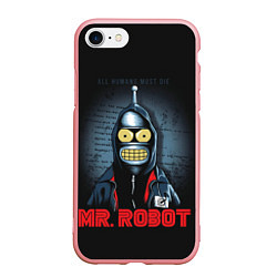 Чехол iPhone 7/8 матовый Bender x mr robot