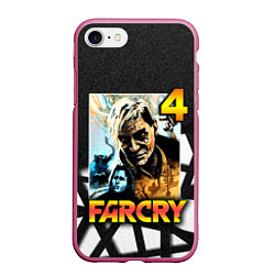 Чехол iPhone 7/8 матовый FARCRY 4 Пэйган Мин, цвет: 3D-малиновый
