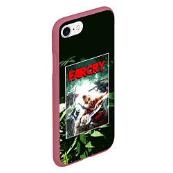Чехол iPhone 7/8 матовый Farcry 3, цвет: 3D-малиновый — фото 2