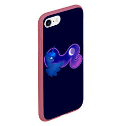 Чехол iPhone 7/8 матовый Принцесса Луна, цвет: 3D-малиновый — фото 2
