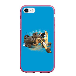 Чехол iPhone 7/8 матовый My liitle Pony x Mad Max, цвет: 3D-малиновый