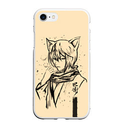 Чехол iPhone 7/8 матовый Kitsune Tomoe, цвет: 3D-белый