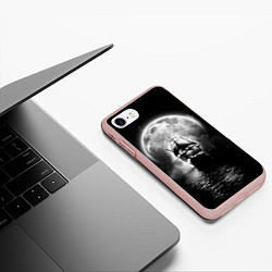 Чехол iPhone 7/8 матовый Летучий голландец, цвет: 3D-светло-розовый — фото 2