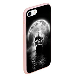 Чехол iPhone 7/8 матовый Летучий голландец, цвет: 3D-светло-розовый — фото 2
