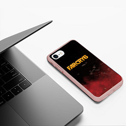 Чехол iPhone 7/8 матовый Far Cry 6, цвет: 3D-светло-розовый — фото 2