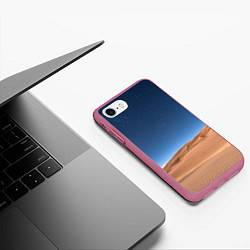 Чехол iPhone 7/8 матовый Пустыня, цвет: 3D-малиновый — фото 2