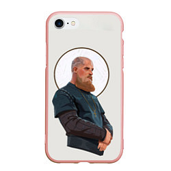 Чехол iPhone 7/8 матовый Ragnarr Saint, цвет: 3D-светло-розовый