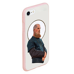 Чехол iPhone 7/8 матовый Ragnarr Saint, цвет: 3D-светло-розовый — фото 2