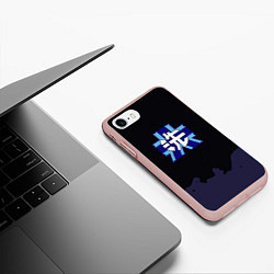 Чехол iPhone 7/8 матовый Girls und Panzer Удильщик, цвет: 3D-светло-розовый — фото 2