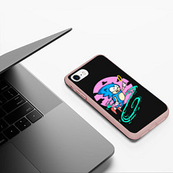 Чехол iPhone 7/8 матовый Flying to ring, цвет: 3D-светло-розовый — фото 2